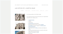 Desktop Screenshot of gmvelezlaw.com