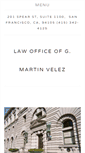 Mobile Screenshot of gmvelezlaw.com