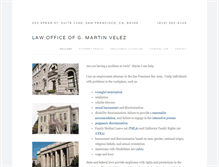 Tablet Screenshot of gmvelezlaw.com